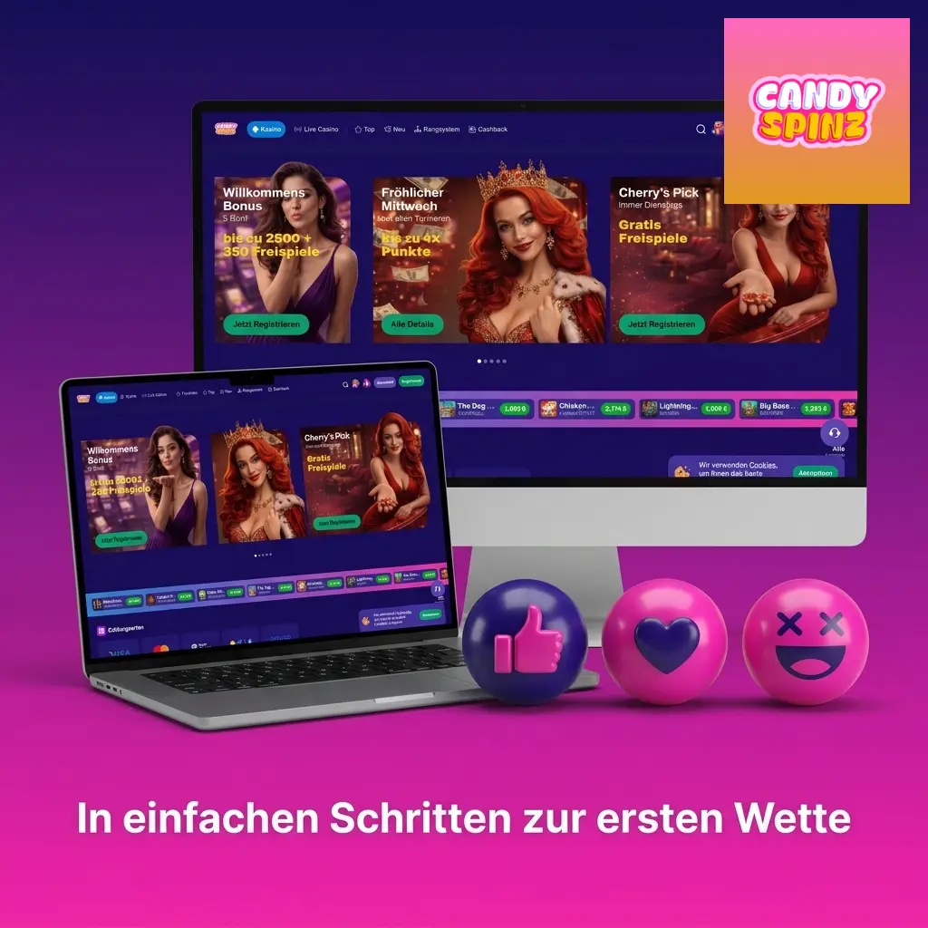 Schritt-für-Schritt-Anleitung zur ersten Sportwette bei Candy Spinz in unter fünf Minuten