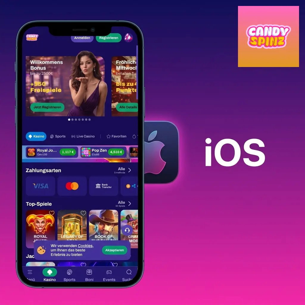 Candy Spinz iOS-App für iPhone – Download im Apple App Store, verfügbar ab iOS 13.0