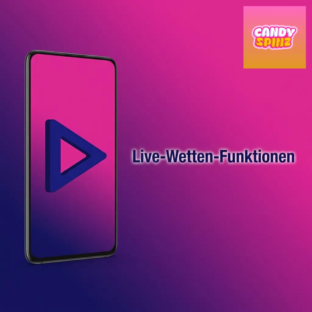 Live-Wetten in der Candy Spinz App mit Echtzeit-Quoten, Cash-out und Live-Streaming für Fußball, Tennis und Basketball