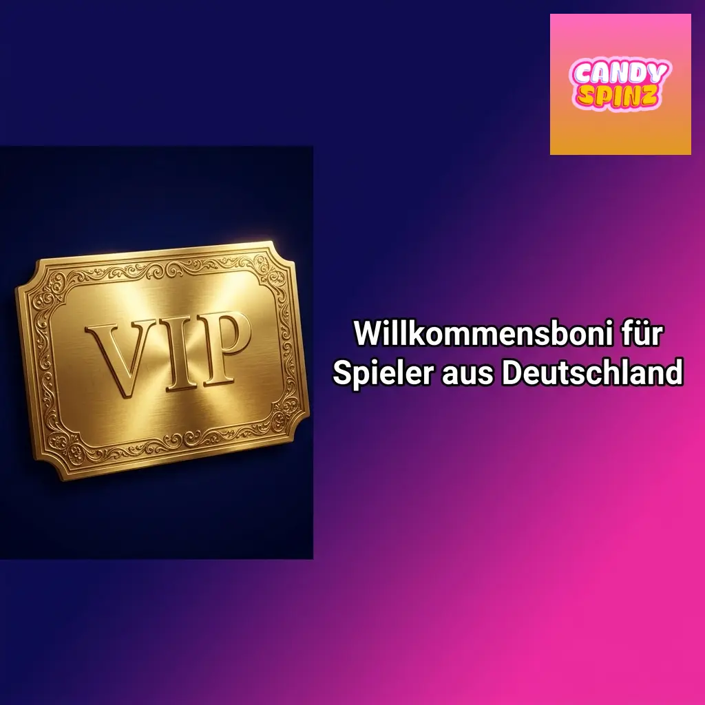 Willkommensbonus bei Candy Spinz: bis zu 2.500 EUR und 350 Freispiele für neue Spieler aus Deutschland
