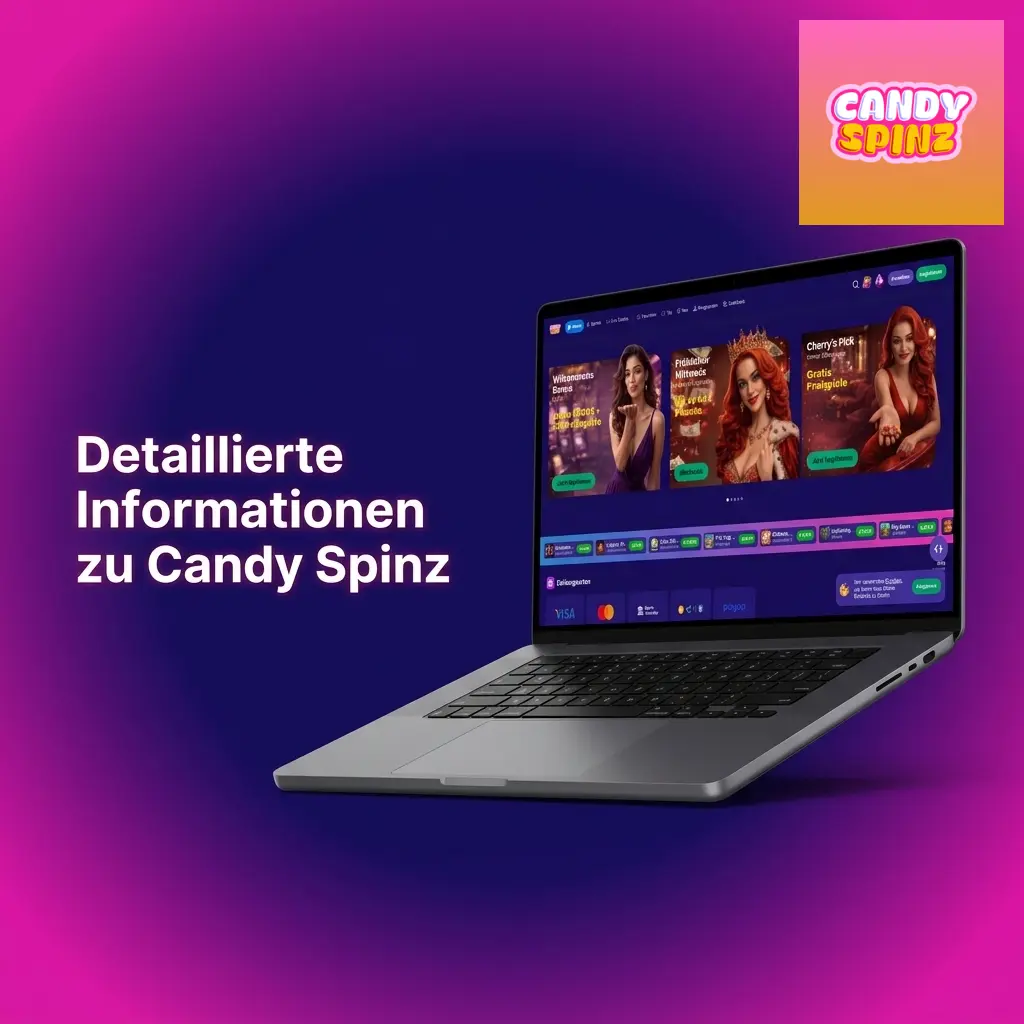 Candy Spinz Plattform für Sportwetten, Live-Wetten und Casino-Spiele mit SSL-Schutz und mobiler App
