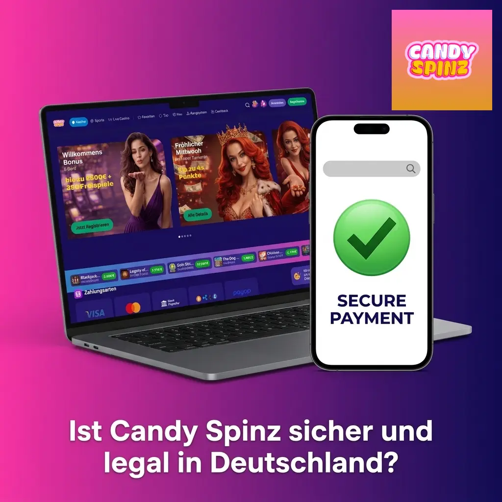 Candy Spinz Casino Sicherheit: Curaçao-Lizenz, SSL-Verschlüsselung und KYC-Schutz für deutsche Spieler