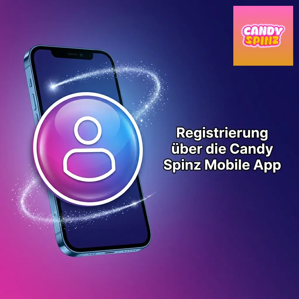 Candy Spinz Mobile App Registrierung auf iOS und Android mit E-Mail oder Social-Login