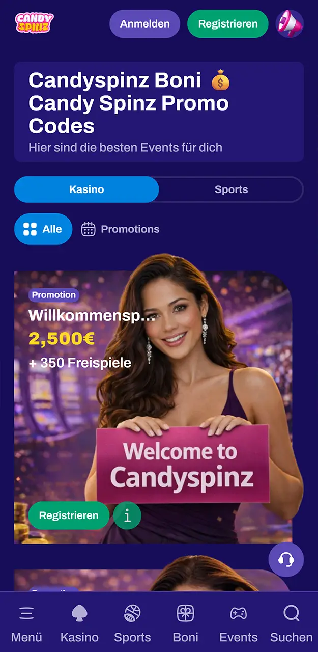 Entdecken Sie die besten Boni in der Candy Spinz-App.